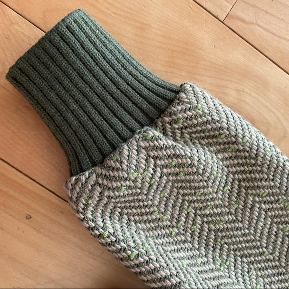 Tristan & Iseult coat, jacket Gray and Green with zipper in size S. Retro look - Picture 8 of 12